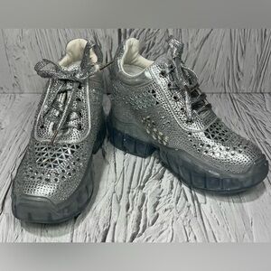 Anthony Wang Banana-01 Lace Up Hidden Wedge Size 6.5 Women's Fashion Sneakers